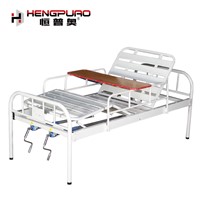 Medical Use Two Cranks Hand Control Adjustable Hospital Bed for Elderly Care