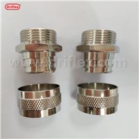 Driflex Vacuum Jacketed Conduit Fittings VJ Nickel Plated Brass Fixed Connector Brass Adaptor