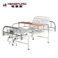 Manufacturer Patient Nursing Manual Crank Cheap Adjustable Bed with Factory Price