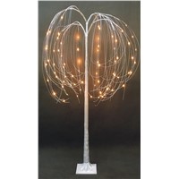 Copper Wire Weeping Willow Decorative Trees with LED Lights