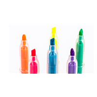 Fluorescence Bold Highlight Set with Colored Silver Light to Press Mark with Double-Headed Candy Colored Pen for Student