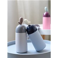 Korean Version 304 Stainless Steel Thermos Cup Men & Women Creative Lovely Fresh Student Portable Water Cup Drinking c