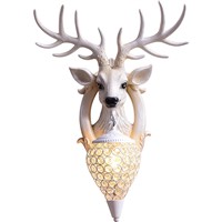 Personalized &amp;amp; Creative Deer Head Wall Lamp Decoration for n. Orth European TV Headboard