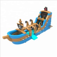 Kids Pirate Ship Inflatable Wet &amp;amp; Dry Slide for Sale