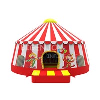 Red Christmas Clown Inflatable Bouncy House for Children