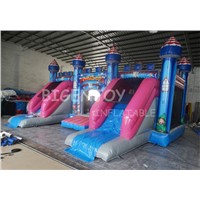 Magic Halloween Theme Inflatable Bouncy Castle Combo with Slide & Bouncer for Sale