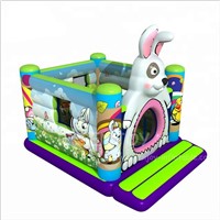 Newest Cute Bunny Inflatable Jumping House Bounce for Home Use Backyard House for Kids