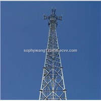 China Manufacturer Self Supporting Hot Dipped Galvanized Steel 3 Legged Communication Tower