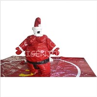 Custom Sport Games Fighting Arena Ring Kids Adults Pink Red Christmas Santa Inflatable Foam Padded Sumo Wrestling Suits