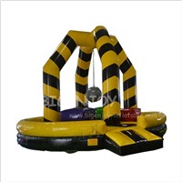 Party Rental Kids Adults Last Man Standing Big Baller Wipeout Bouncer Team Building Game Giant Inflatable Wrecking Ball