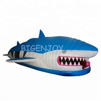 2019 New Mouth Inflatable Shark Obstacle Course for Kids