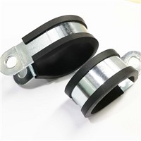 Black P Rubber Cushioned Insulated Pipe C Clamp