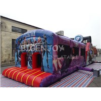 Giant Interactive Challenge Inflatable Obstacle Course Type Adult Bounce House from Guangzhou Inflatable Factory
