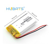 Hubats Rechargeable Polymer Battery 500 Mah 3.7 V 702035 Smart Home MP3 Speakers Li-Ion Battery for DVR, GPS, MP3, MP4, Powe