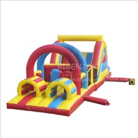 Commercial PVC Hire Grade Inflatable Amusent Park Obstacle Course Bouncers for Kids