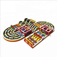 Outdoor Playground Games Equipment Inflatable 5k Obstacle Course