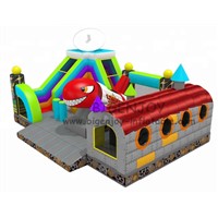 Rocket Inflatable Combo Bounce House with Slide for Kids Obstacle Course Jumpers for Rent