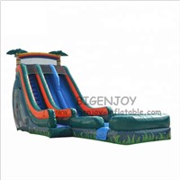 Classic Style Amusement Park Equipment Sports Used PVC Jungle Water Slide Inflatable
