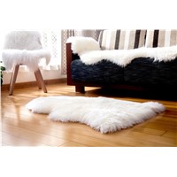 Sheepskin Carpet Rug Single Pelt Rug Lambskin Blanket for Bedroom