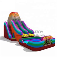 Volcano Inflatable Slide Games Jumping Bouncer for Playground Children &amp;amp; Adults Commercial PVC Inflatable Giant Slide