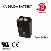 Kanglida 4v2ah Emergency Light Sealed Lead Acid Battery