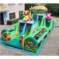 Safari Combination Inflatable Big Bouncer for Kids