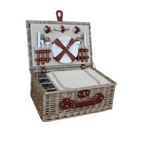 Willow Picnic Basket with Full Accessories
