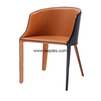 New Style Cross Back Custom Color Dining Coffee Nordic Bar Chair with Wooden Leg.