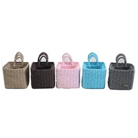 Paper Rope Storage Basket with Beautiful Color