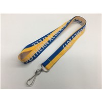 Manufacturer Factory Customized Fabric Woven Lanyard with ID Card Holder around Neck Safety Clip Buckle Breakaway