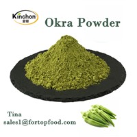 Natural Okra Powder Organic Healthy Soft Drink Beverage Pure Vegetable