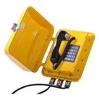 Explosion Proof Intercom Telephone with Protective Cover Dustproof Industrial Telephone-JWBT830