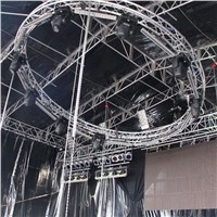 Outdoor Aluminum Customized Portable Decoration Small Stage Lighting Round Truss
