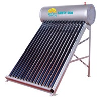 Vacuum Tube Collector, Home Solar System Stainless Steel, Non-Pressurized Solar Water Heater