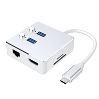 HOTSALE Power Delivery Charger 7in1 Type c Hub with Ethernet Port 4K@30Hz HD MI Usb3.0 Laptop for Macbook Pro Hub