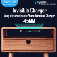 ZeePower Invisible Fast Long Distance Wireless Charger Charging Distance up to 45mm