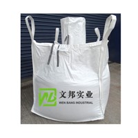Bulk Bags with Filling Spout, Bottom Flat, Side-Seam Loops