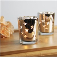 Star Mercury Glass Candle Holder/Jar/Cup Tealight Holder for Wedding Gift