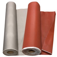 Silicone Coated Fiberglass Fabric Cloth, Fireproof Waterproof, Thermal Insulation, Color Red Or Gray