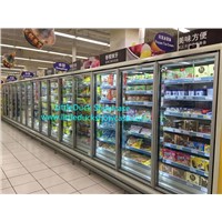 Supermarket Multi-Deck Upright Glass-Door Freezer