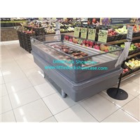 Supermarket Plug-in Freezer Refrigerator for Meat Seafood Ice Cream