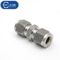 High Quality Aluminum Tube Fittings Straight Tube Connector