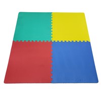QT MAT Non-Toxic Odorless Formamide below 200PPM 24in x 24in 4pcs/Set EVA Foam Puzzle Exercise Play Centre Mat with Bor