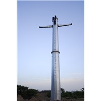 Galvanized Steel Transmission Monopole Tower