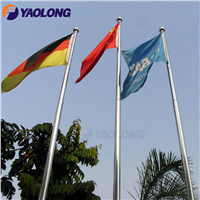 Yaolong Customized Ss316 20ft Automatic Raise Flagpole Outdoor