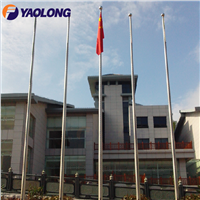 China Supplier Outdoor Custom 15 Meter Satin Brush Finished Flag Pole Advertising
