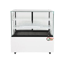 0-10 Transparent Glass Deli Showcase for Hot Food Display