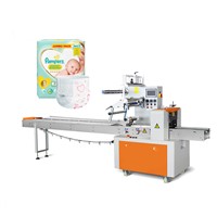 Factory price semi-automatic adult baby diaper packing packaging machine