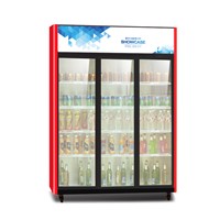 Glass Door Upright Coke Display Cooler Refrigerator
