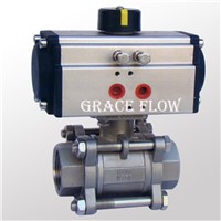 1&amp;quot; 2&amp;quot; Pneumatic Actuated Stainless Steel Npt Thread Ball Valve